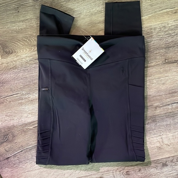 Women's SMARTWOOL Merino Sport Moto Leggins - Picture 3 of 8